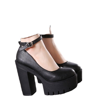 Women's Shoes New High-Heeled All-Match Thick-Heeled High-Heeled Shoes