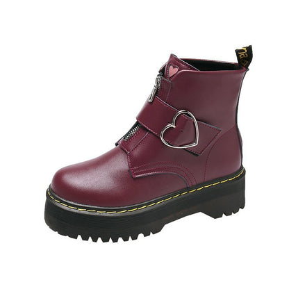 Bottes courtes pour femmes Bottes Martin de style britannique