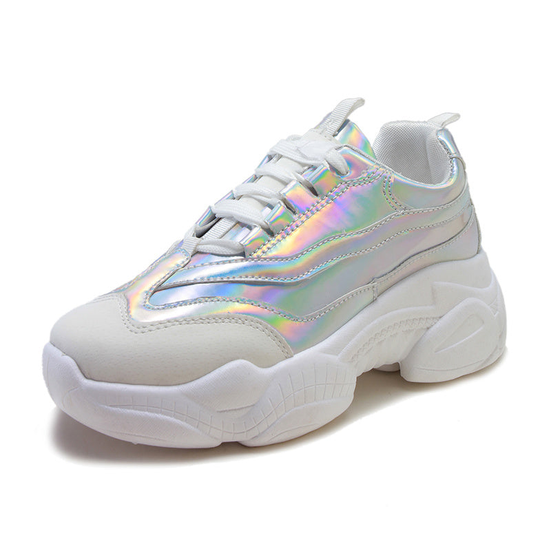 Laser Glossy Sponge Shoes