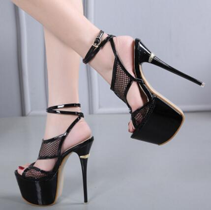 European and American style super high heel stiletto female waterproof platform women's sandals