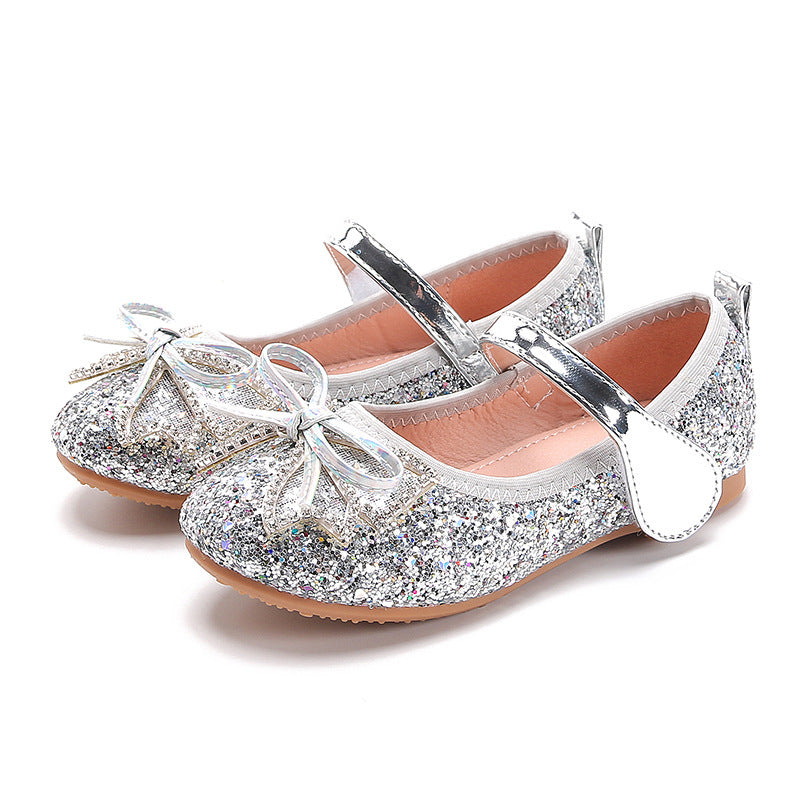 Girls sequin crystal shoes