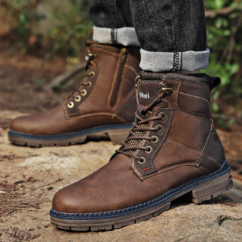 Botas Martin estilo coreano, botas altas para herramientas, zapatos para exteriores para hombres