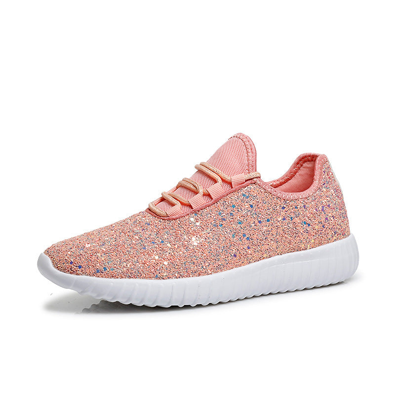 Women's cross-border sequin casual shoes