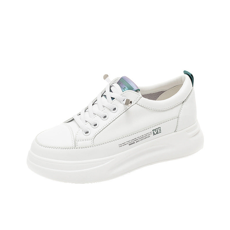 All-match Thick-soled Increased White Shoes Sports Single Women