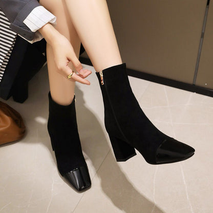 Christina Short Boots Female Side Zipper Martin Boots