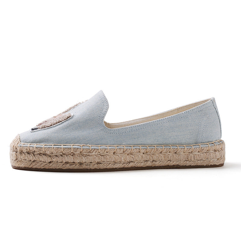 Low cut canvas casual women's shoes