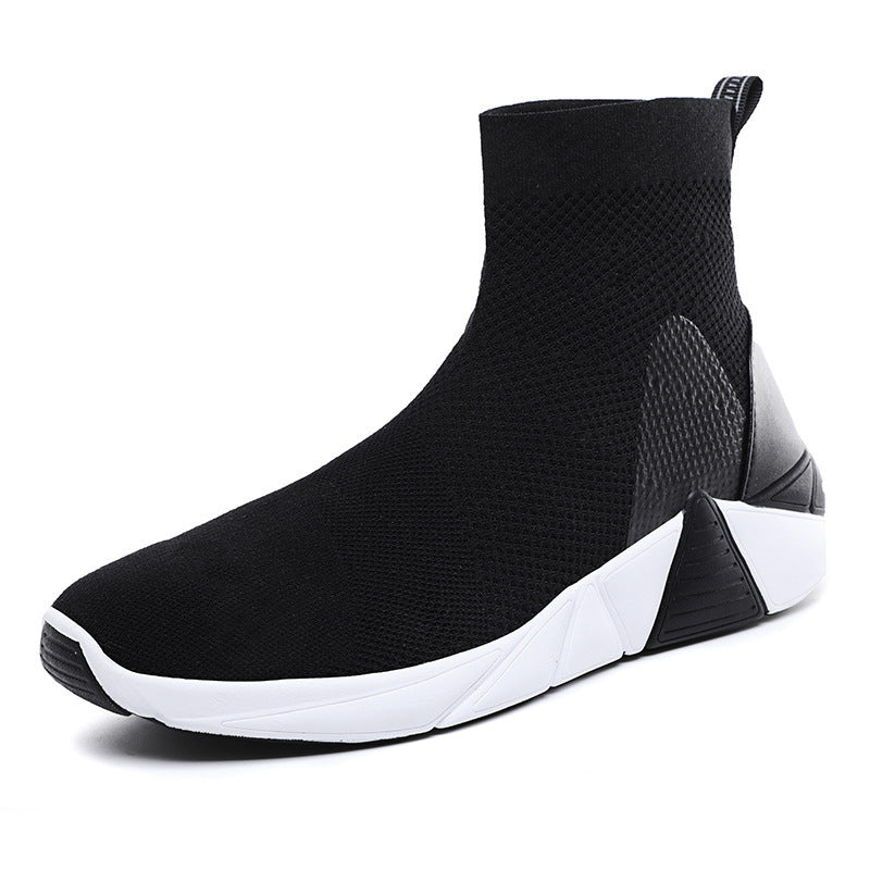 Large size high elastic flying knit sneakers