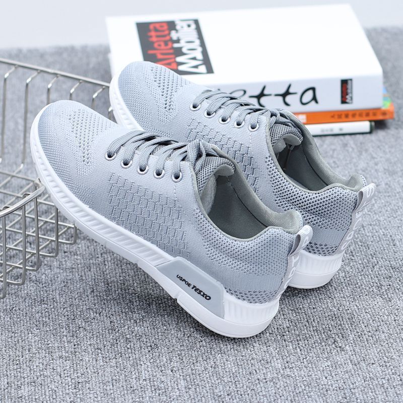 Flyknit sports shoes women's shoes breathable mesh cloth shoes Korean version small white shoes flat running school shoes