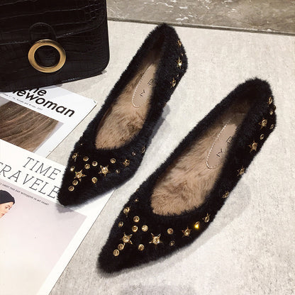 Sandalias de tacón alto con punta y cómodas de marca para damas