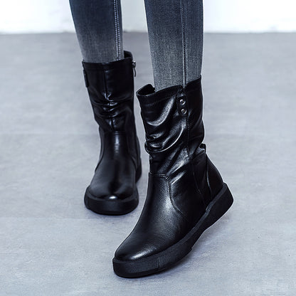 Nouvelles bottes à plateforme rétro de style britannique