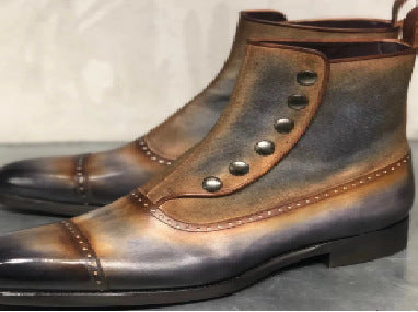 Botas de cuero para hombre Zapatos de cuero