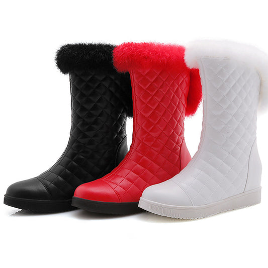 Fleece Warm Cotton Casual Flat Snow Boots