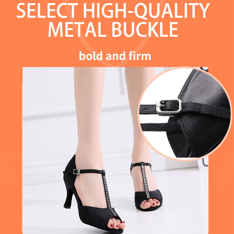 Ladies Buckle Latin Dance Shoes