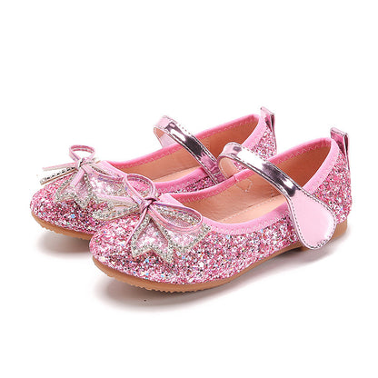 Girls sequin crystal shoes