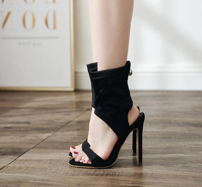 High-heeled sandals