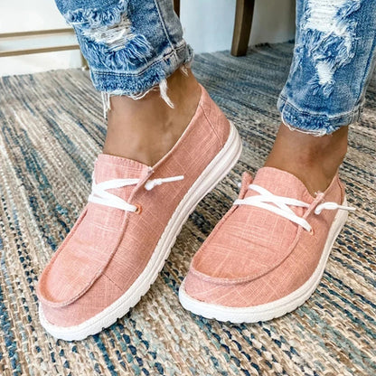 Canvas casual solid color women's shoes