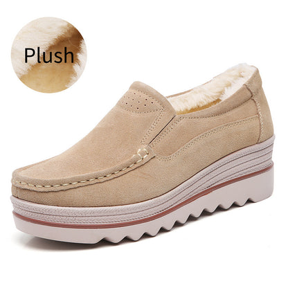 Fashion platform rocking shoes women's single shoes mom shoes casual women's shoes