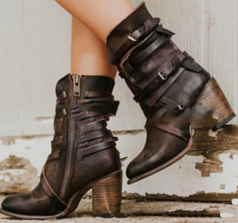 Ladies leather boots