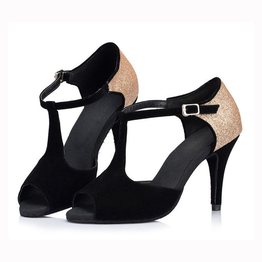 Ladies Buckle Latin Dance Shoes