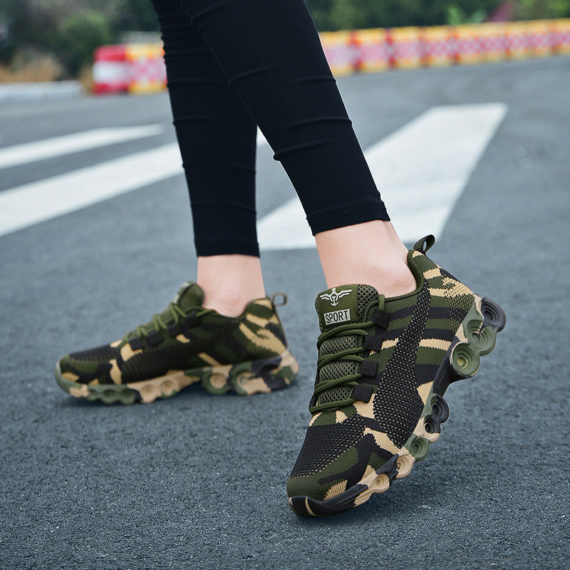 Zapatos deportivos de camuflaje para hombres y mujeres, para entrenamiento, trabajo, estudiantes, militares