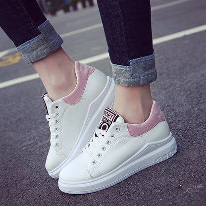 Flat women's shoes soft white shoes