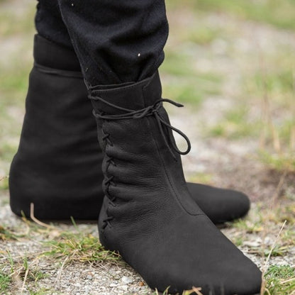 Bottes pour femmes à semelle plate et à lanières croisées