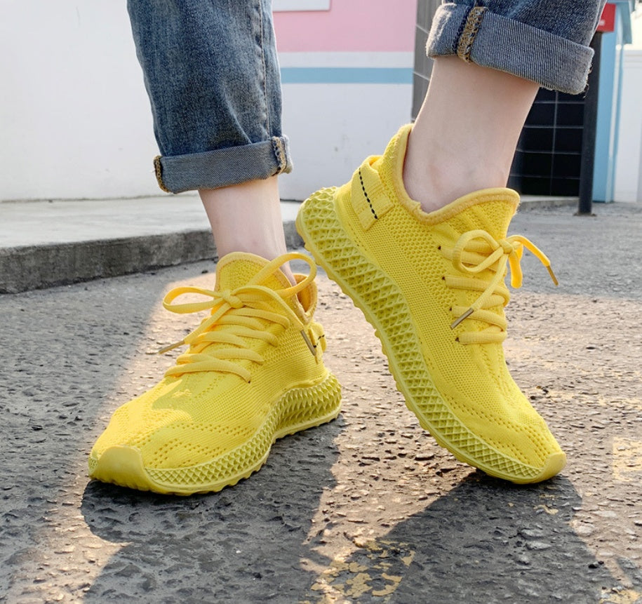 Casual shoes flat bottom flying sneakers