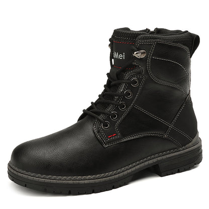 Bottes Martin style coréen bottes montantes pour hommes chaussures d'extérieur