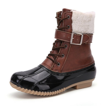 Chaussures pour femmes bottes de neige imperméables montantes 