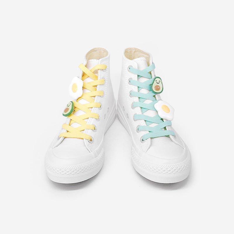 Girls  Heart High Top Canvas  All-match Shoes