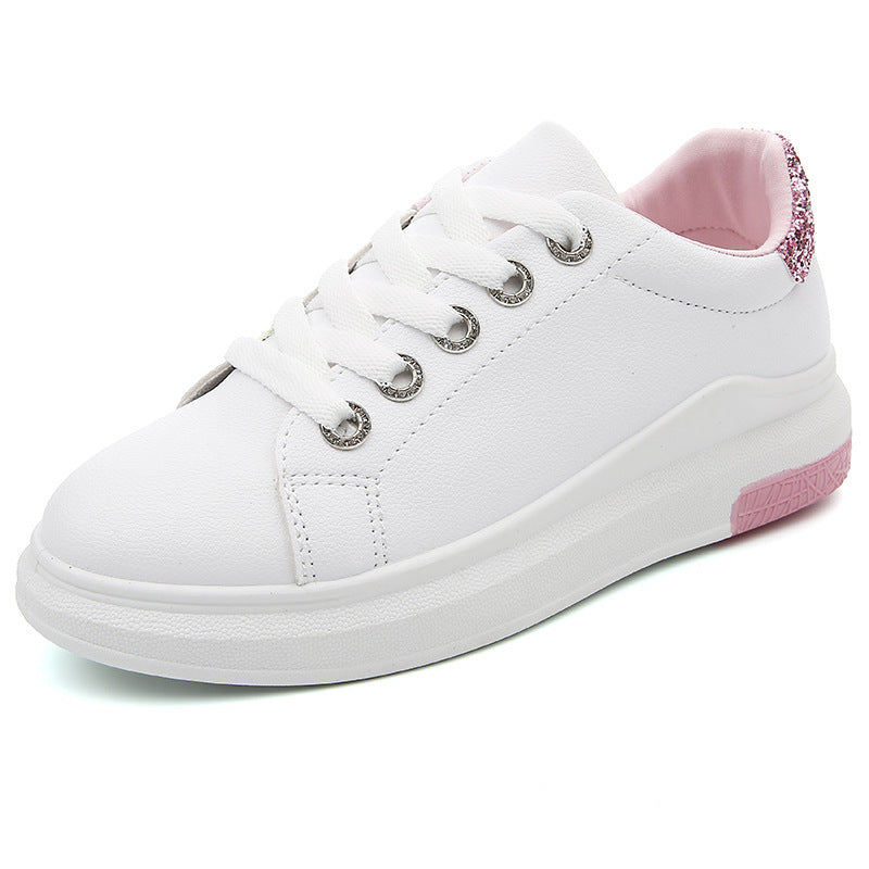 All-match basic white shoes