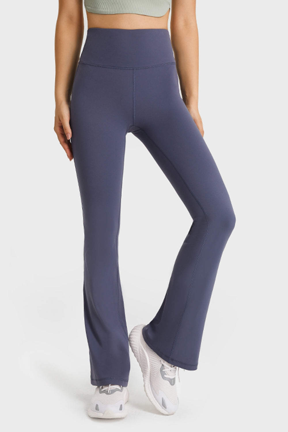 Pantalones de yoga acampanados con cintura elástica