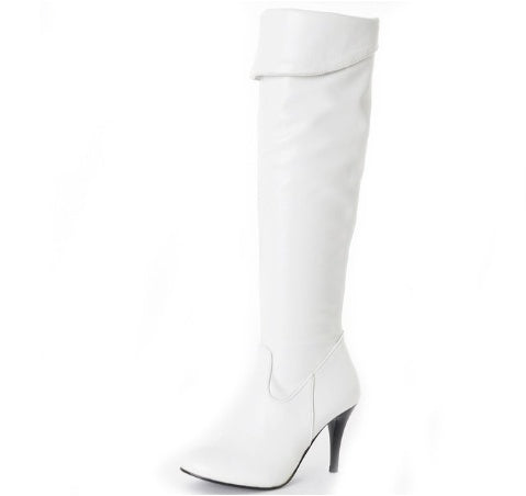 Stiletto boots side zip high heel boots over the knee boots