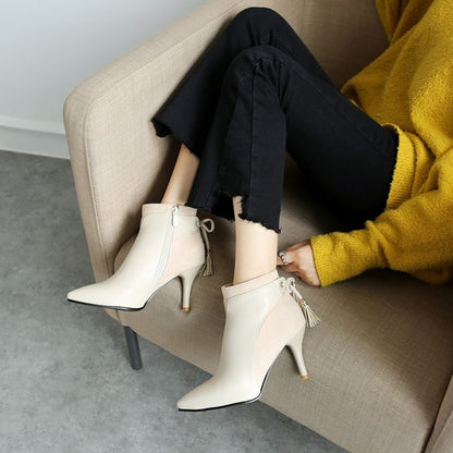 Stiletto high-heeled bow oversize 32-46 Martin boots