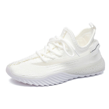 Fashion Women's Jelly Bottom Flying Knit Shoes