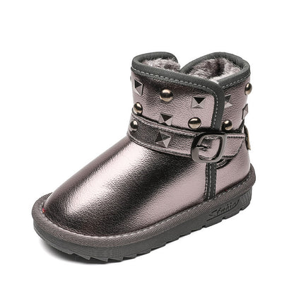 Nuevos zapatos antideslizantes de algodón para niños coreanos