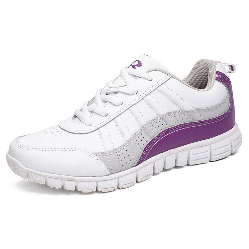 Baskets de sport respirantes pour femmes, chaussures blanches d'automne