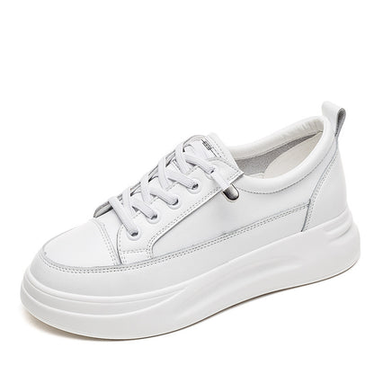 All-match Thick-soled Increased White Shoes Sports Single Women