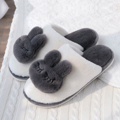 Pantuflas de algodón para mujer, para invierno, para parejas, para confinamiento en casa, lindas pantuflas de felpa antideslizantes