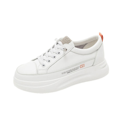 All-match Thick-soled Increased White Shoes Sports Single Women