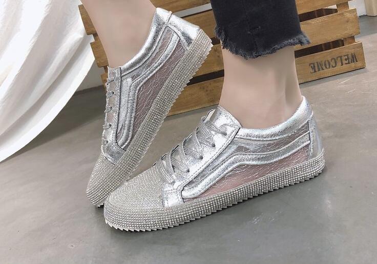 Ballerines à strass scintillantes pour femmes