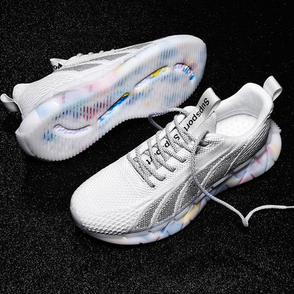 Cross-border New Men's Shoes Sports Shoes Breathable Mesh Running Shoes