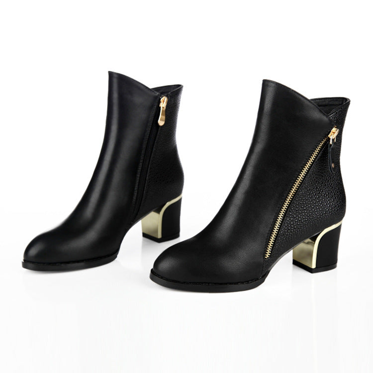 Ladies high-heeled boots