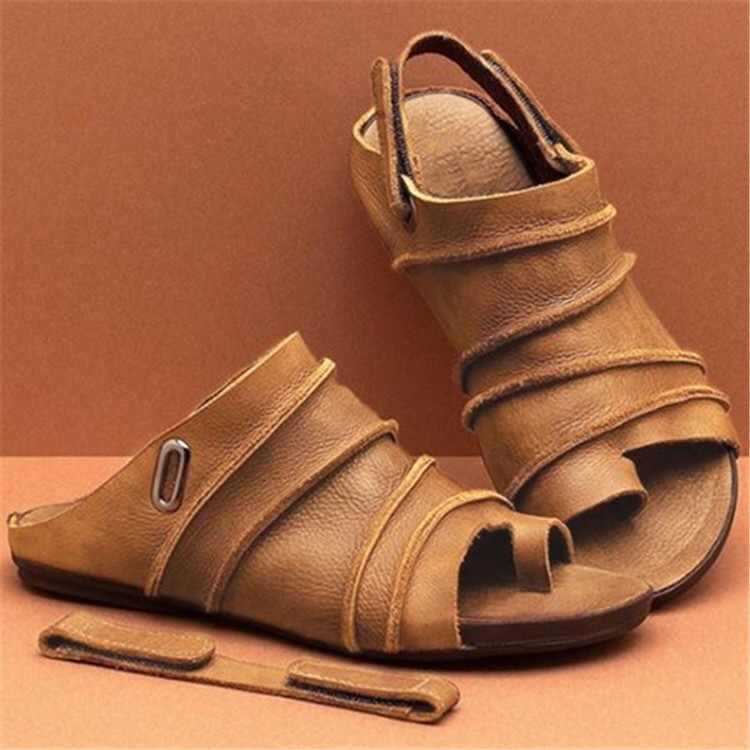 Sandalias de playa con punta de pez para mujer