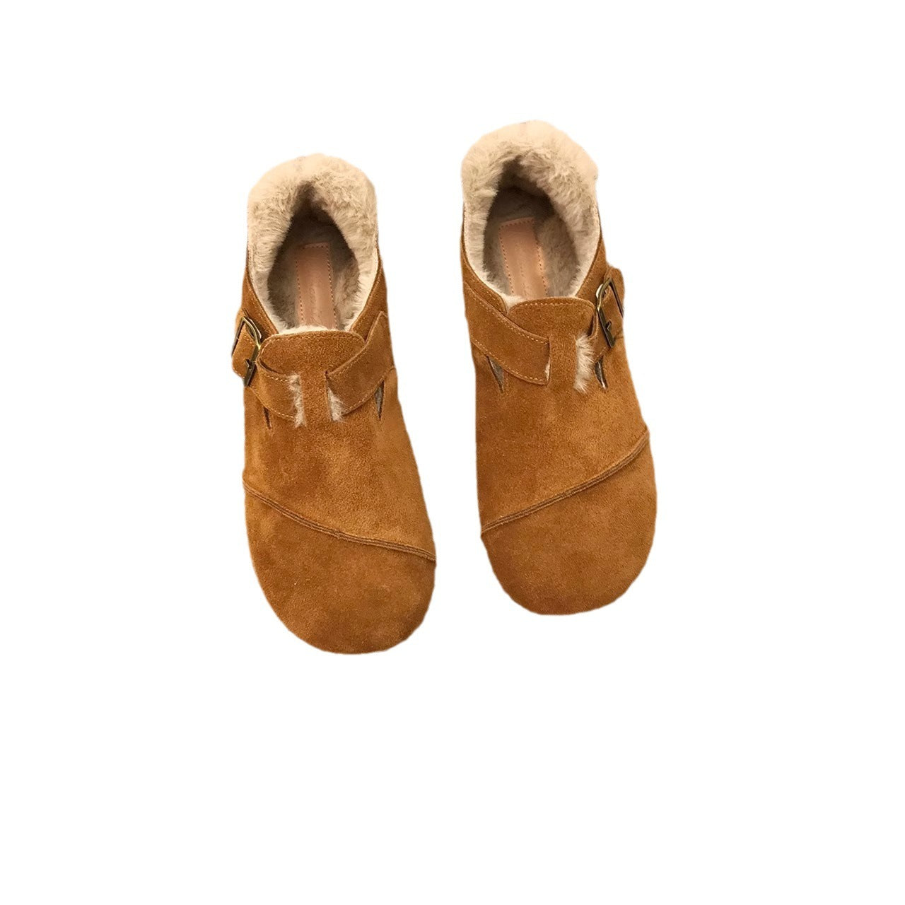 Niche Design Vintage Fleece-lined Shoes