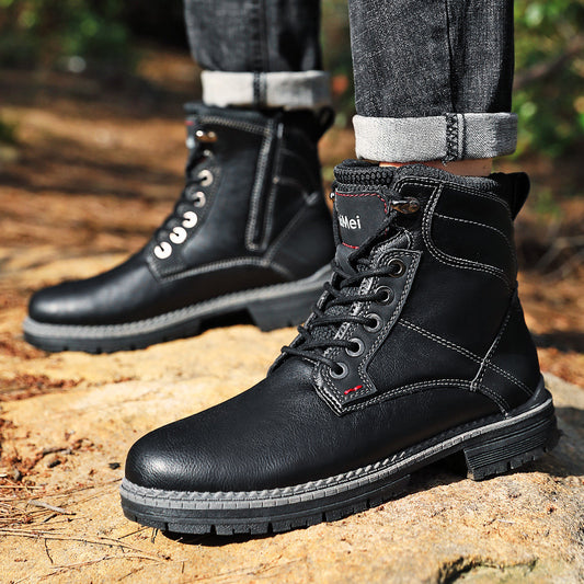 Botas Martin estilo coreano, botas altas para herramientas, zapatos para exteriores para hombres