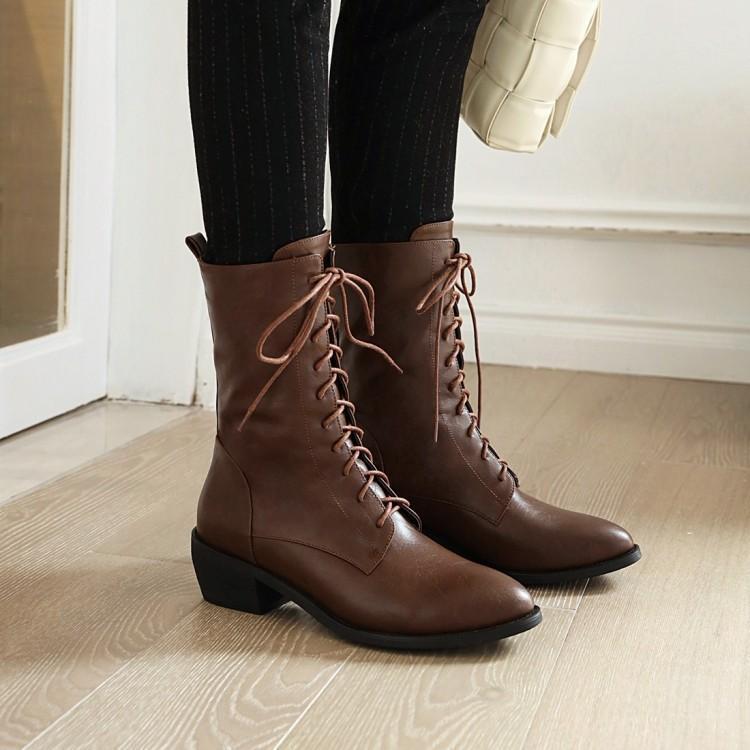 Female British style Martin boots