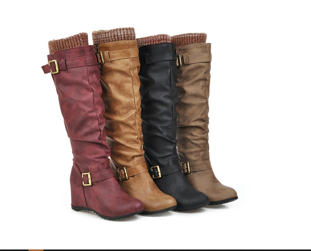 Botas Martin con realce interior de moda para mujer 