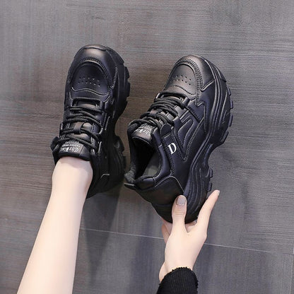 Women's Shoes Autumn Hidden Heel White Shoes Female Sneaker