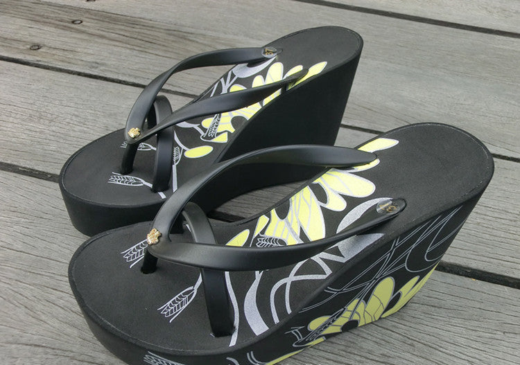 Chaussures de plage antidérapantes pour femmes avec talons super hauts 11 cm